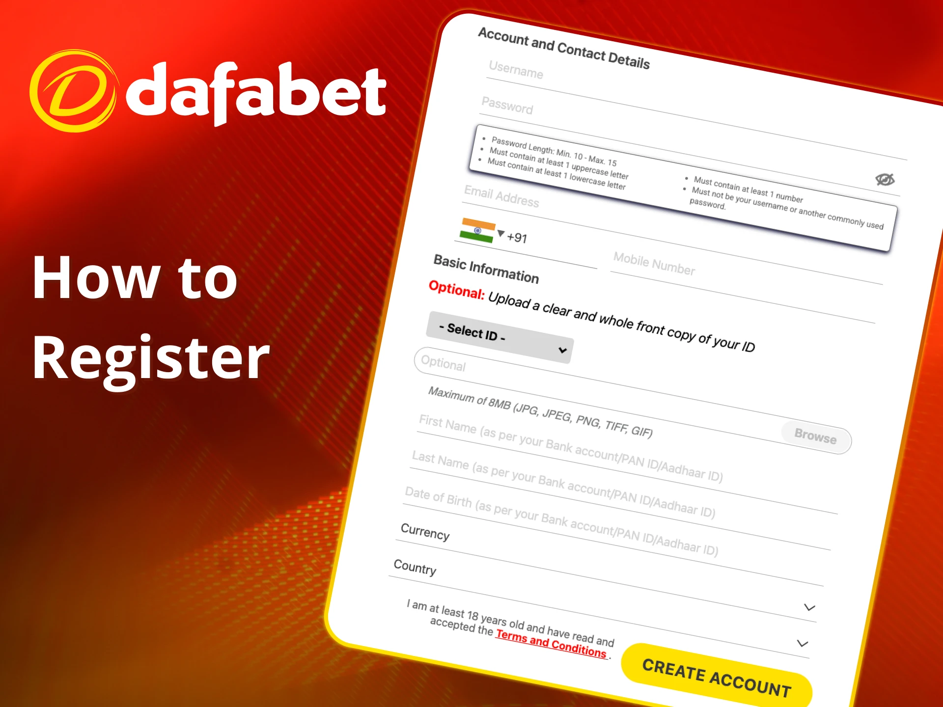 Start winning now by joining Dafabet.