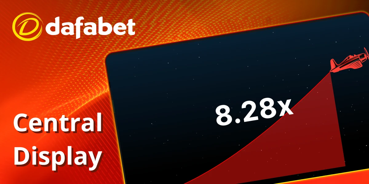 Central Aviator display thrills on Dafabet.