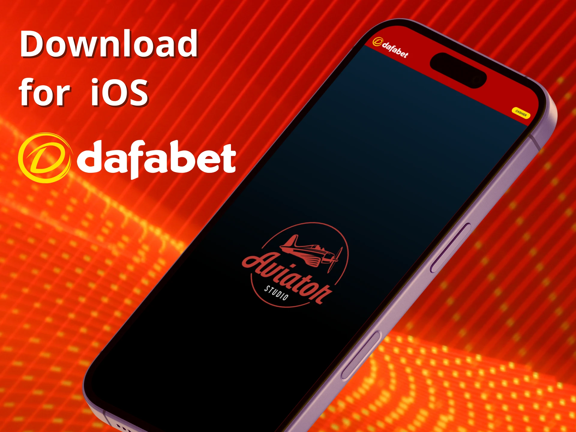 Try Aviator on iOS through Dafabet.