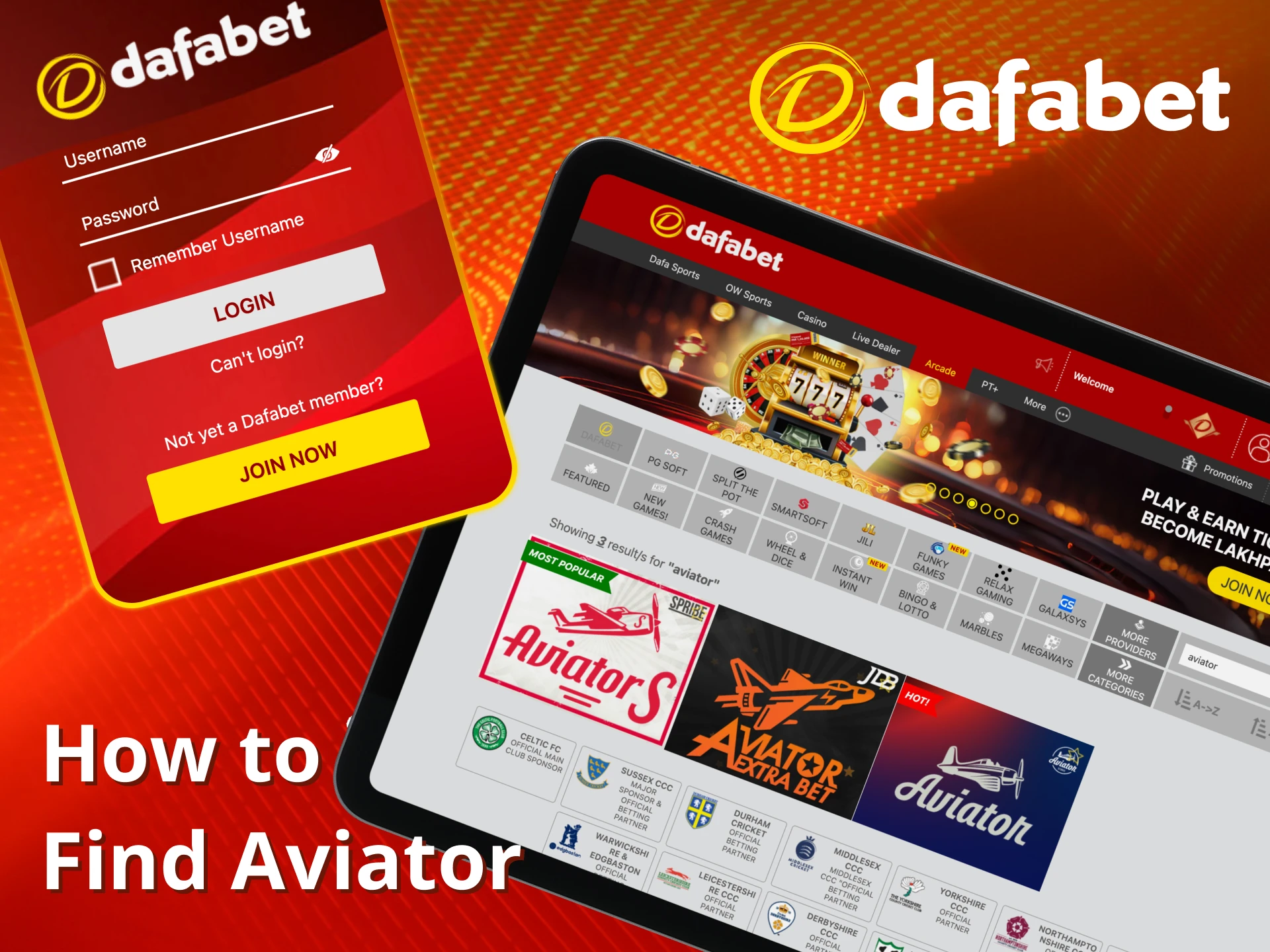 Find Aviator fast and play on Dafabet.