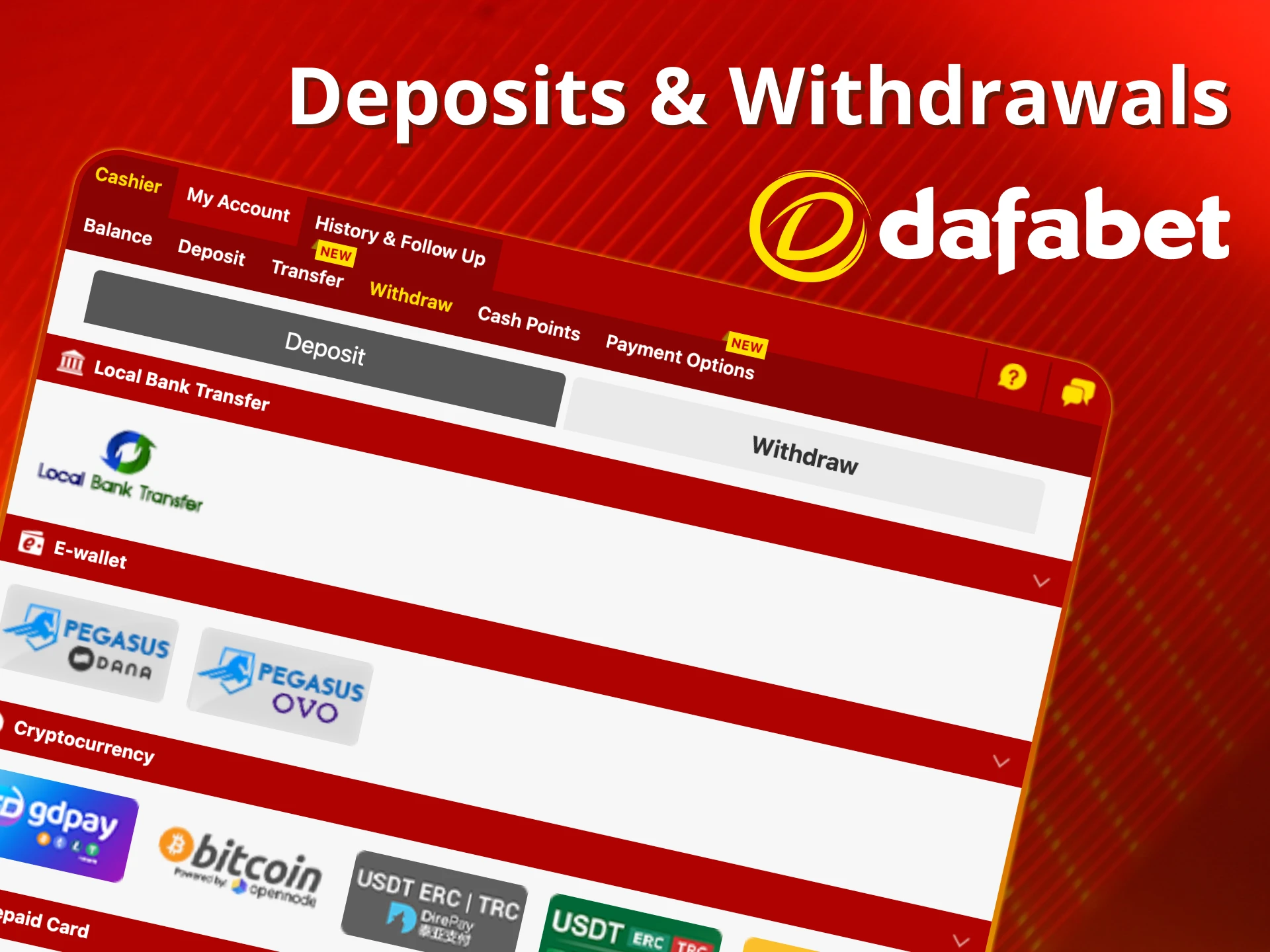 Easy kabaddi betting payments at Dafabet.