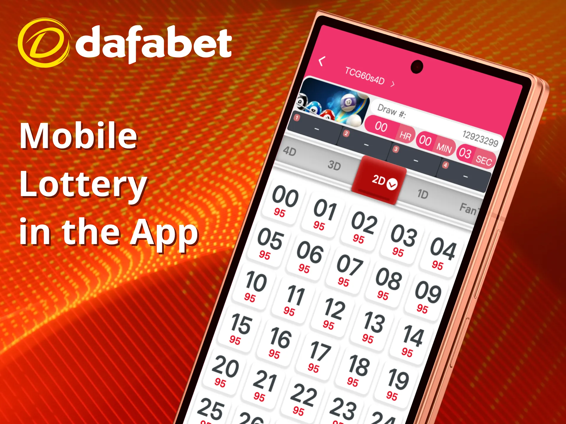 Play lottery anywhere with Dafabet.
