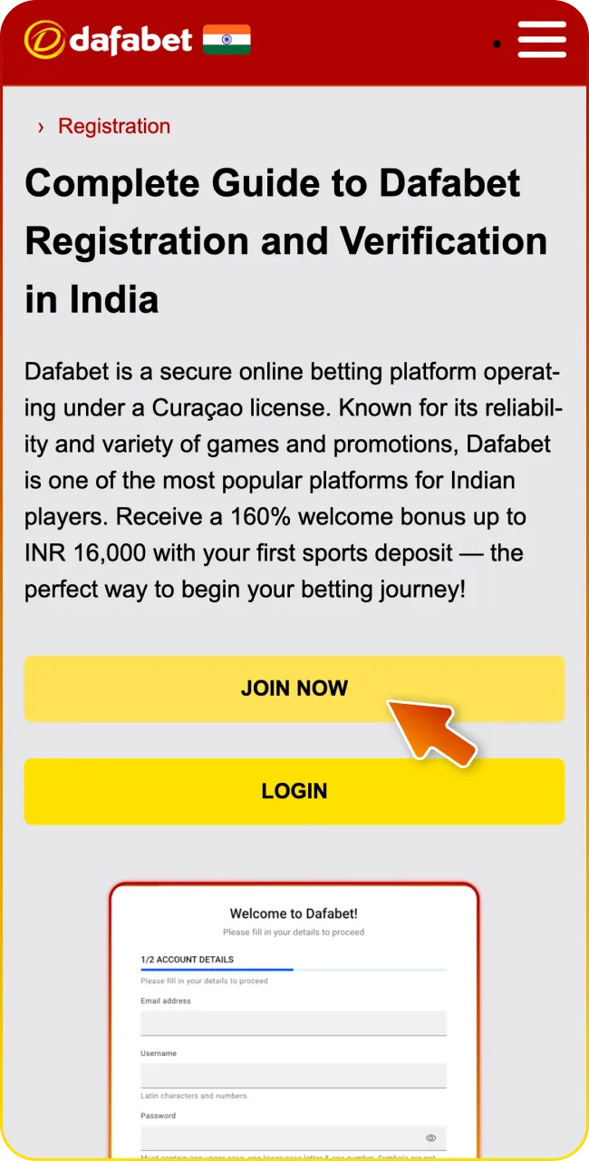 Join Dafabet right now and start winning.