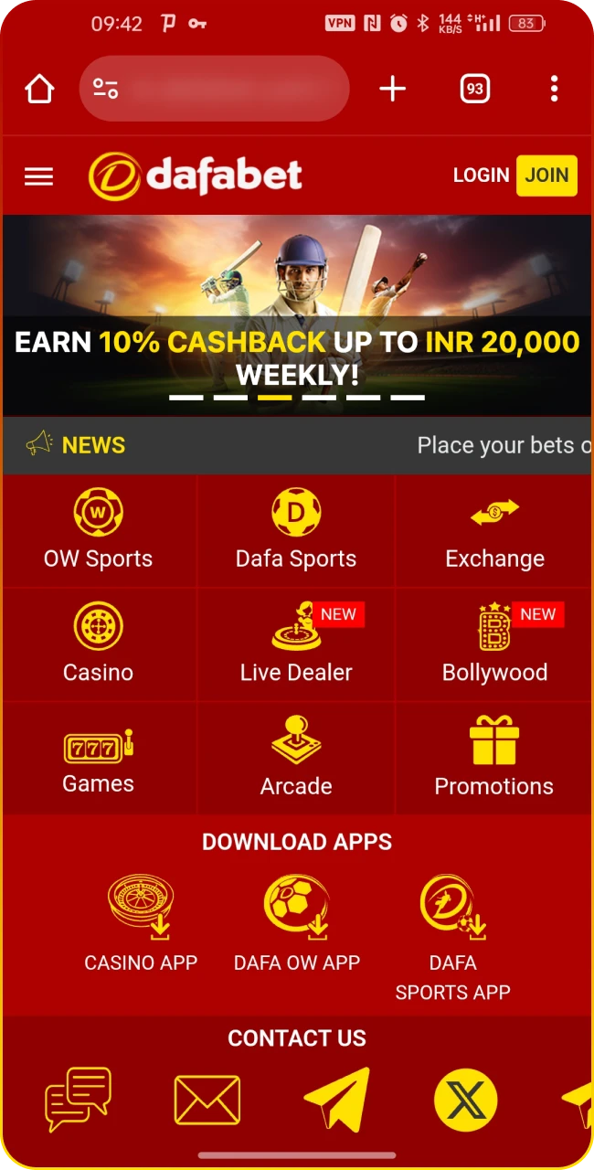 Play smarter through Dafabet Android website.